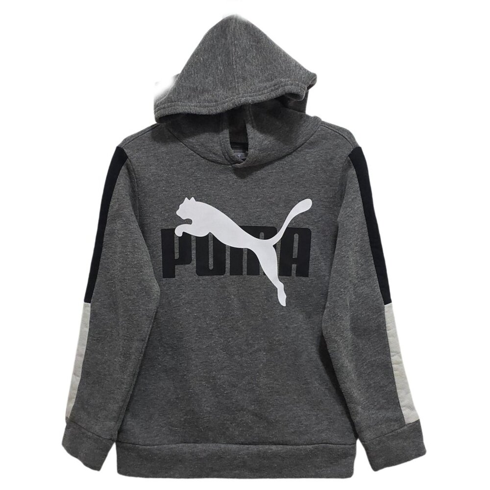 K5066 Boys Puma Fleece Lining Hooded Pullover Sweatshirt Sz.5